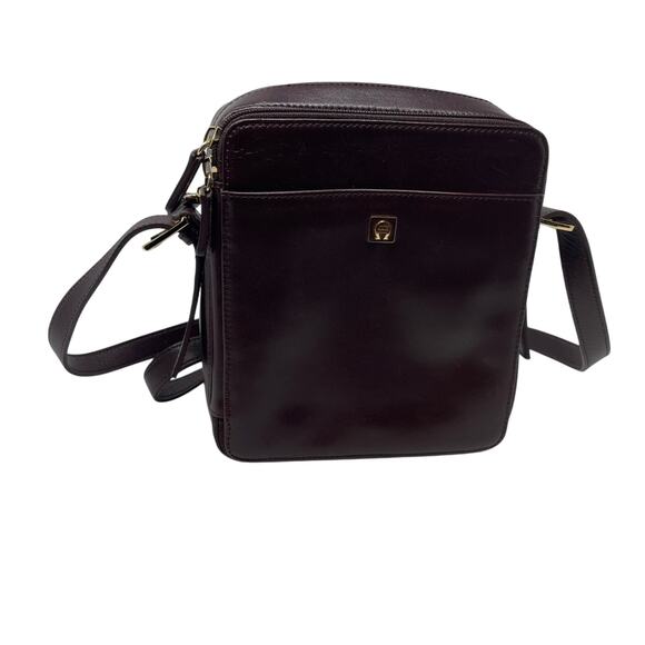 Etienne Aigner Dark Brown Leather Shoulder Bag Vintage - Picture 3 of 5